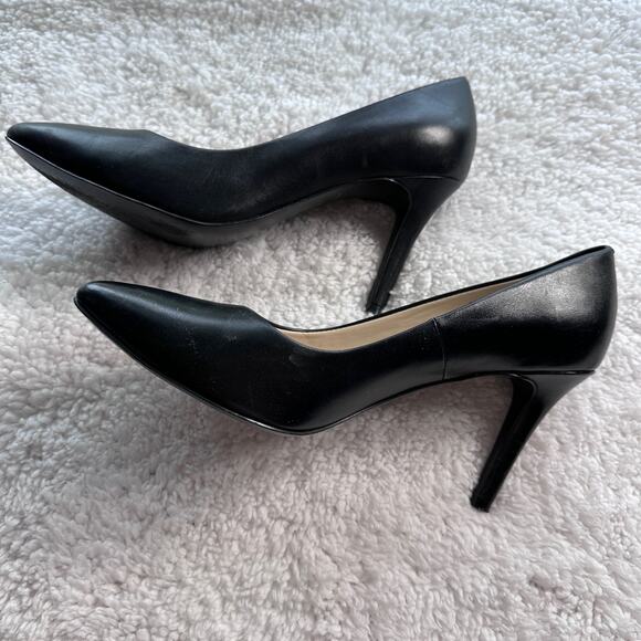 Cole Haan Grand.OS womens shoes pumps black sz 9C Leather point dressy business - Picture 8 of 11